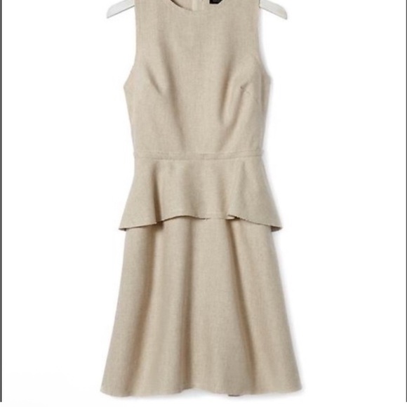 Banana Republic Dresses & Skirts - Banana Republic Beige Sleeveless Canvas Linen Dress 8